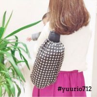  【M】北欧風変わりドット ブラック×ベージュ/抱っこひも収納カバー「ルカコ」 0338-11