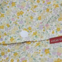 【M】細かい花柄優しいイエロー/抱っこひも収納カバー「ルカコ」 0410-11