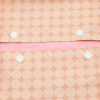 【M】北欧風変わりドット サーモンピンク×薄ピンク /抱っこひも収納カバー「ルカコ」 0531-21