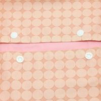 【M】北欧風変わりドット サーモンピンク×薄ピンク /抱っこひも収納カバー「ルカコ」 0531-21
