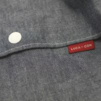 【L】ダンガリーデニム風ブルー/抱っこひも収納カバー「ルカコ」 88-0601-11