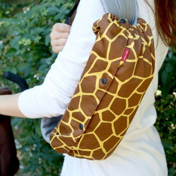  【M】上品なアニマルきりん柄/抱っこひも収納カバー「ルカコ」0669-11