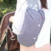 【L】ヒッコリーブルー/抱っこひも収納カバー「ルカコ」 88-0778-11