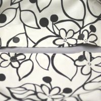 【出産祝・贈答用】おもてなし（お花とかご付き送料込）【L】背景ホワイトアートブラックライン花柄「ルカコ」78-0238-11