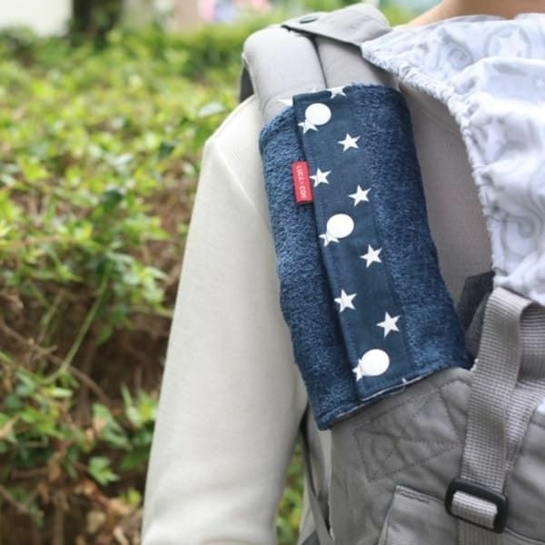 【出産祝・贈答用】おもてなし（お花とかご付き送料込）【L】【セット】星柄ネイビー「ルカコ」76-0671-41