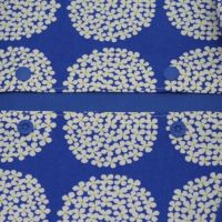 【L】北欧風サークル調フラワービビットブルー/抱っこひも収納カバー「ルカコ」 88-0923-11