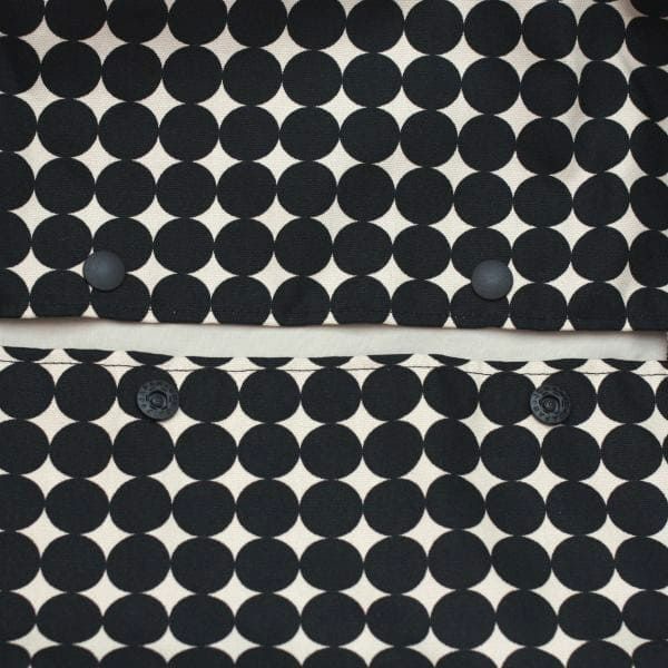 【L】【セット】変わりドットブラック/抱っこひも収納カバー「ルカコ」89-0338-11