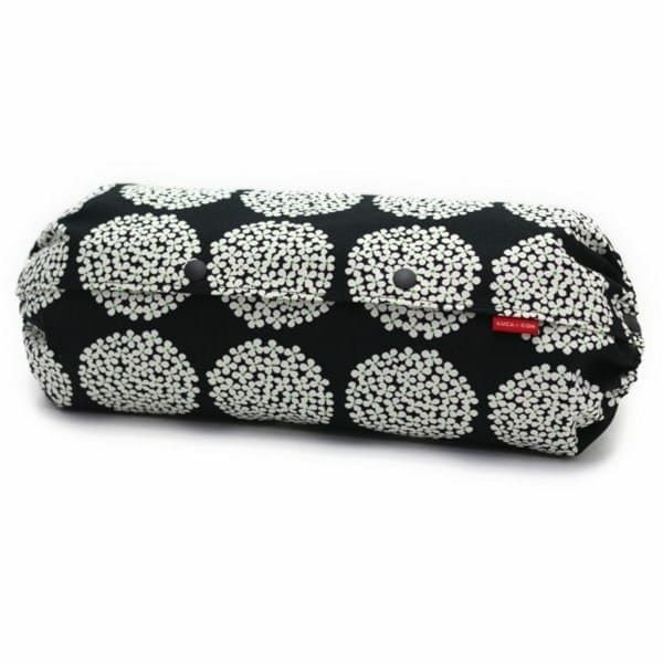  【L】北欧風サークル調フラワーブラック/抱っこひも収納カバー「ルカコ」 88-0935-11