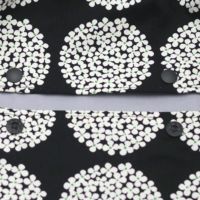  【L】北欧風サークル調フラワーブラック/抱っこひも収納カバー「ルカコ」 88-0935-11