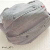 【Lプラス】ダンガリーデニム風グレー/抱っこひも収納カバー「ルカコ」 66-0676-11