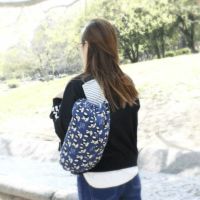 【L】フレンチブルドック ブルー/抱っこひも収納カバー「ルカコ」88-0978-11