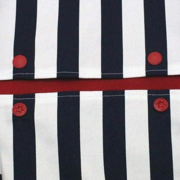  【L】【刺繍イニシャル】英1文字レッド×マリンストライプ/抱っこひも収納カバー「ルカコ」 88-1017-11