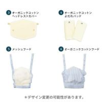 【ポグネー】ナンバーファイブプラス【デニムブルー×ストライプ】抱っこ紐/ヒップシート/抱っこ紐収納カバーセット正規取扱店ルカコPOGNAE1000-02-01