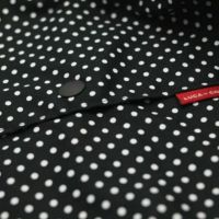 【ヒップシート対応】ドット柄ブラック×ホワイト/抱っこひも収納カバー「ルカコ」80-0380-11