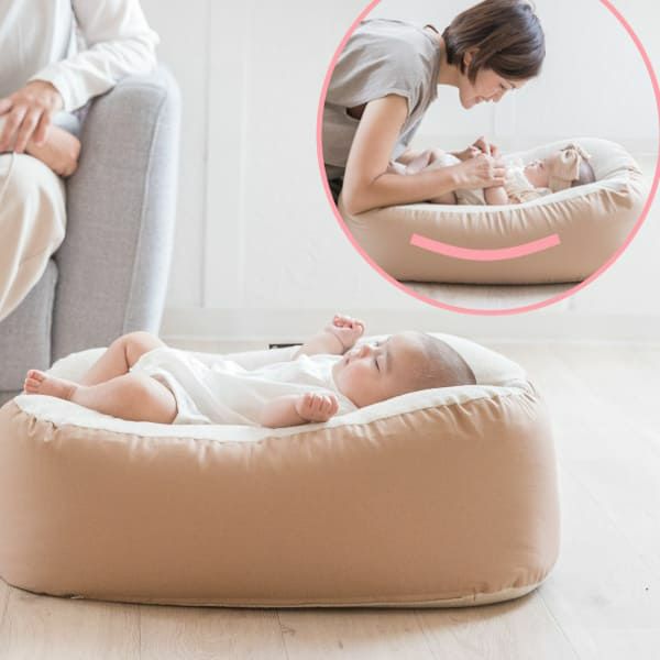 おやすみたまご 赤ちゃんの寝かしつけ神アイテム 授乳クッション ベビーベッドの代用できて大活躍