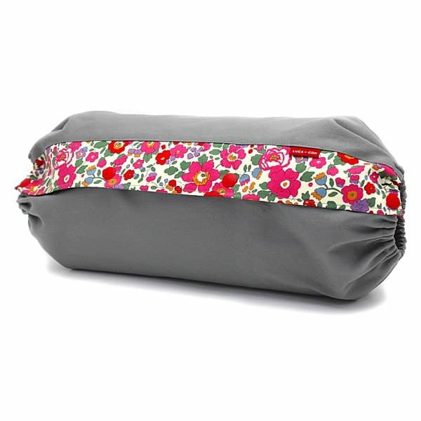 レイヤーリバティ グレー×【リバティ　ベッツィアン（レッド系）】0862-11