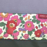 レイヤーリバティ グレー×【リバティ　ベッツィアン（レッド系）】0862-11