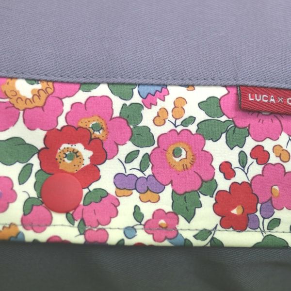 レイヤーリバティ グレー×【リバティ　ベッツィアン（レッド系）】0862-11