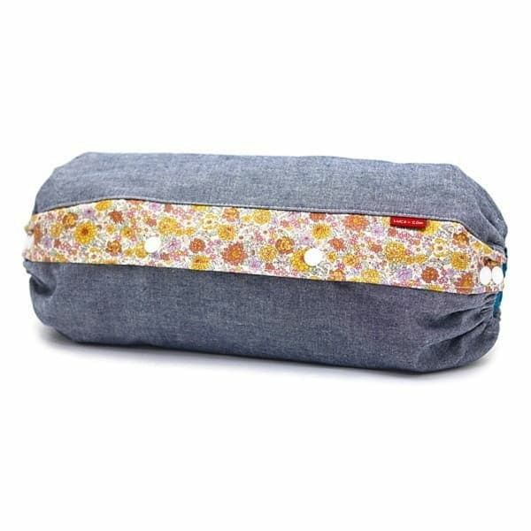 【M】【レイヤー】ダンガリーブルー×ダリアイエロ/抱っこひも収納カバー「ルカコ」0955-11