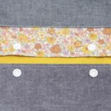 【M】【レイヤー】ダンガリーブルー×ダリアイエロ/抱っこひも収納カバー「ルカコ」0955-11