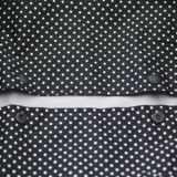 【ヒップシート対応セット】ドット柄ブラック×ホワイト/抱っこひも収納カバー「ルカコ」 90-0380-11