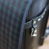 【ランドセルカバー】男の子用 雨の日安心・付け方簡単【ラージサイズ】【英国調チェック/ネイビーライン】1000-15-07