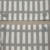 【M】北欧風スクエア柄グレー/抱っこひも収納カバー「ルカコ」1047-11