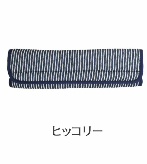 【ベビーカーベルトカバー】バギー・チャイルドシートの肩紐・肩ベルトカバー。リバーシブル 日本製ヒッコリー