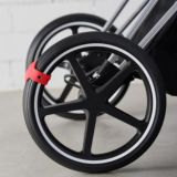 ウィールズ(wheelzzz)【レッド】ベビーカーで寝かしつけ！新生児～1歳2歳3歳のスペイン生まれのベビーカーでドライブ中のカタンカタンの心地よさ1000-31-01