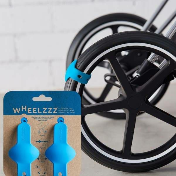 ウィールズ(wheelzzz)【ブルー】ベビーカーで寝かしつけ！新生児～1歳2歳3歳のスペイン生まれのベビーカーでドライブ中のカタンカタンの心地よさ1000-31-02