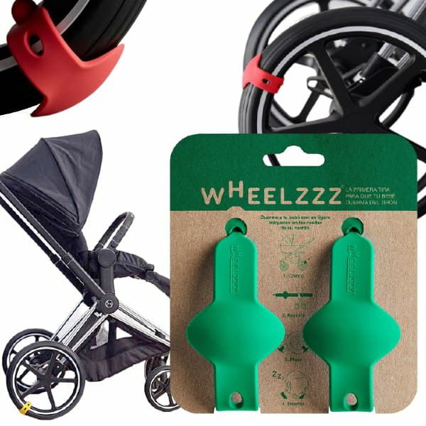 ウィールズ(wheelzzz)【グリーン】ベビーカーで寝かしつけ！新生児～1歳2歳3歳のスペイン生まれのベビーカーでドライブ中のカタンカタンの心地よさ1000-31-04