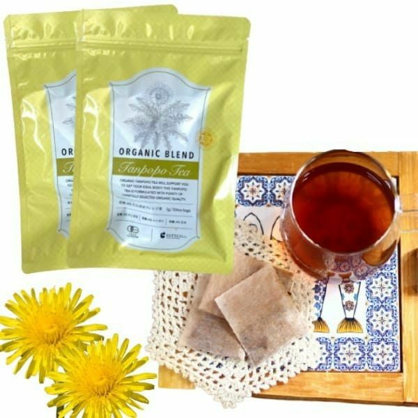 【たんぽぽ茶】母乳育児 妊婦さん 乳腺炎ママにも試してほしい、ごくごく飲める【ルカポポ茶】【有機JAS】オーガニック(たんぽぽ葉(根）・ルイボスティー・玄米)美味しい、水出し簡単!63個(2袋+3個)1000-39-03