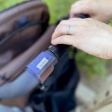ベビーカーフック荷物掛け【カラビナ】ダディッコ付け方簡単マジックテープ シートベルト素材日本製の丈夫なブランド 防犯対策に シンプルカラビナフック2個セット1000-22-11