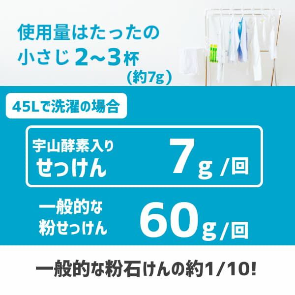 【宇山酵素入り粉せっけんピンク】お徳用1kgケース(お試し30g付き)赤ちゃん用品、抱っこ紐の洗濯エコ洗剤。天然素材で安心。少量でOK!1000-11-04