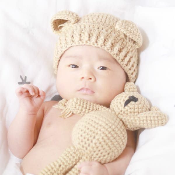 ニューボーンフォト セルフ(新生児写真)ベビー赤ちゃんフォト衣装 