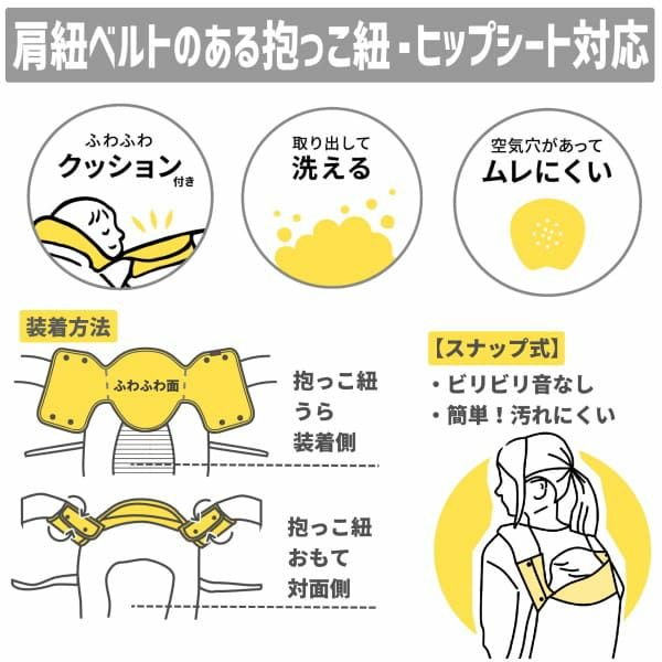 【頭・首かっくん防止スヤコ】抱っこ紐 ヘッドサポートカバー（頭あて）ブルーグリッド1000-44-02