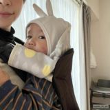 【頭・首かっくん防止スヤコ】抱っこ紐 ヘッドサポートカバー（頭あて）グレームーン1000-44-01