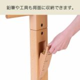 【身長計】身長測定（新築・賃貸対応）木製のおしゃれなキッズポールハンガーラック（カバン掛け）として長く使えるゲンキメーター1000-43-12