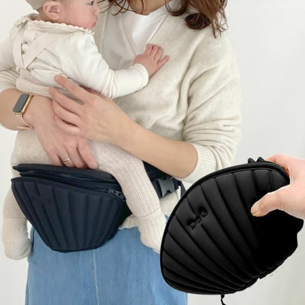 ベビー用品ワンショルダースリング抱っこ紐ブラック3ヵ月-6歳まで赤ちゃん対応