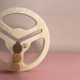 グイード（GUIDE）木製ハンドルおもちゃ日本製【マストロジェペット】おうちでも車の中でも運転ハンドルまねっこおもちゃ1000-48-02