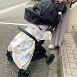 夏の暑さ対策！ひんやり涼しい【授乳ケープ】吸熱効果の赤ちゃん新生児の虫除け(キシリトール加工)おくるみブランケットストール1000-46-08