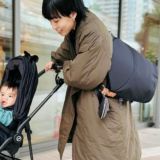 ノルン(N/ORN)抱っこ紐バッグ(日本製)【ブラック】ヒップシートになるマザーズバッグ(防水・抗菌防臭)腰すわり後（生後約7か月頃）～20㎏（5歳頃）まで長く使える熟練のバッグ職人が創ったおしゃれなショルダーバッグ1000-52-02