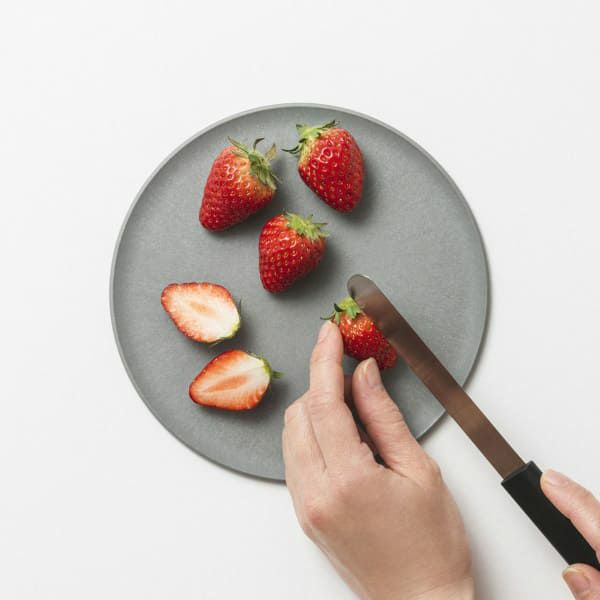 まな板になるおしゃれなお皿【チョップレート】レンジ・食洗器OK！カッティングボード(まな板プレート)日本製(大阪堺市)CHOPLATE【17.4cm×ストーングレー】1000-53-02