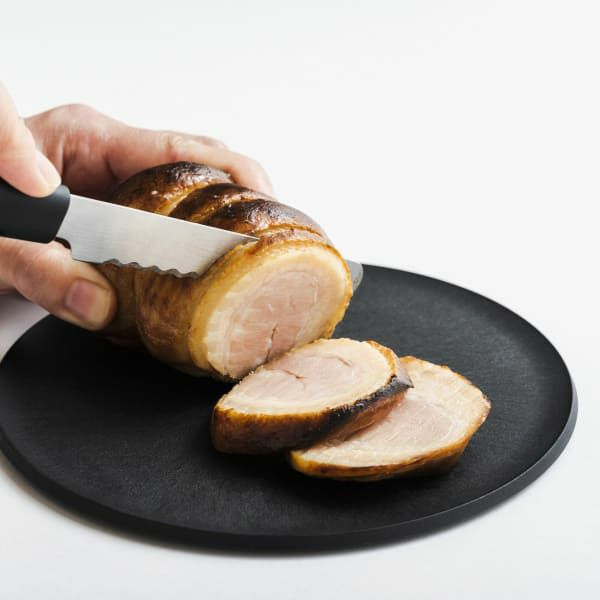 チョップレートナイフ(CHOPLATE KNIFE)おしゃれで軽いサヤ付きの握りやすいグリップ、安全な丸い刃先のナイフ。野菜やフルーツ、肉やパンもカット日本製(新潟燕市)1000-53-05