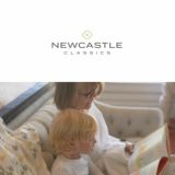 出産祝いに人気のおくるみ(スワドル) ブランケット Newcastle Classics(ニューキャッスルクラシックス) 大判サイズ120cm×120cm バンブーモスリン織 洗い替えに便利な4P Flower(フラワー)ピンク 1000-36-22