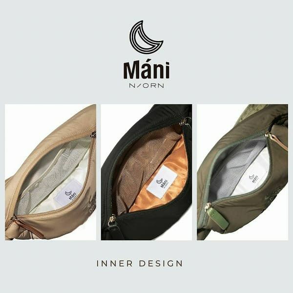 [新品未使用]ノルンマーニ ナイトブラックN/ORN mani ノルンマーニ（N/ORN Mani）ショルダーバッグ×ヒップシート 生後7ヵ月