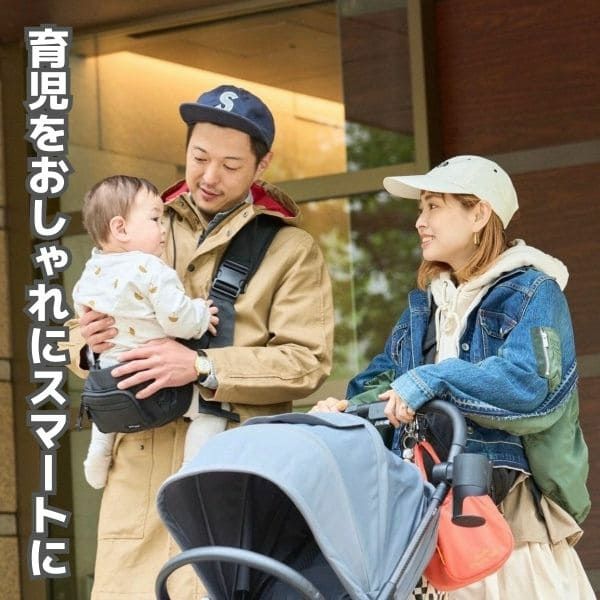 ポムル(POMULU)ヒップシートショルダーバッグ 6ヵ月～1歳2歳3歳4歳抱っこ補助できる2wayヒップシート