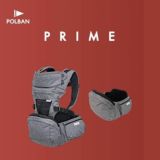 POLBAN PRIME(ポルバン プライム) 新生児生後10日からしっかりヘッドサポート付きで長く使えるヒップシート（抱っこ紐）ボーン入りコルセット腰パッド、 東レの滑り止め素材、クッション座面、腹面低反発クッションで体への負担の軽減。UVカットフード、セーフティロック機能のポルバン最上位モデル 1000-58-23