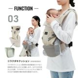 エールベベの抱っこ紐【ベビーキャリアスリー】ネイビー 新生児