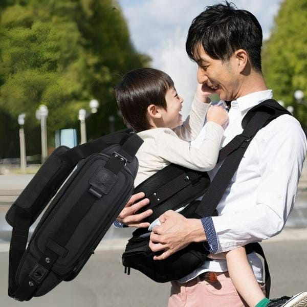 ダッコリーノ(daccolino)2歳から5歳 20kgまで使える抱っこ紐ヒップシート 日本製　コーデュラ ブラック